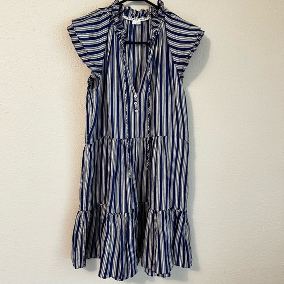 Veronica Beard | Dresses | Veronica Beard Striped Pattern Flutter Sleeve Zee Mini Dress Blue White Size 8 | Poshmark Veronica Beard | Dresses | Veronica Beard Striped Pattern Flutter Sleeve Zee Mini Dress Blue White Size 8 | Poshmark